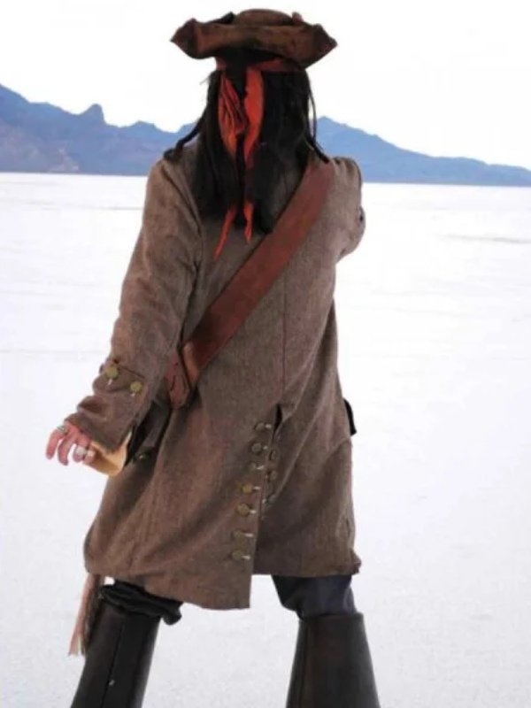 Jack Sparrow Movie Pirates of The Caribbean Jacket Jack Sparrow Movie Pirates of The Caribbean Wool Jacket