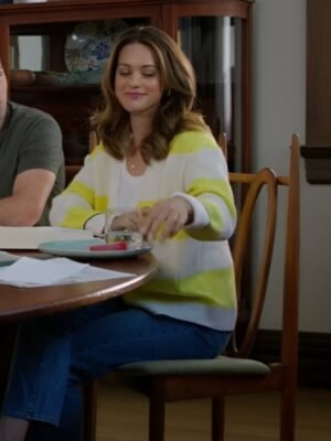 The Magic of Lemon Drops 2024 Lyndsy Fonseca Striped Cardigan
