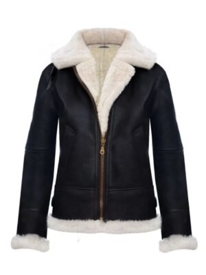 RAF Womens Hooded Leather Jacket