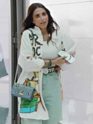 TV Series Real Housewives of Dubai S02 Sara Al Madani Printed Coat