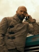 Jason Statham The Beekeeper 2024 Adam Clay Quilted Beige Jacket