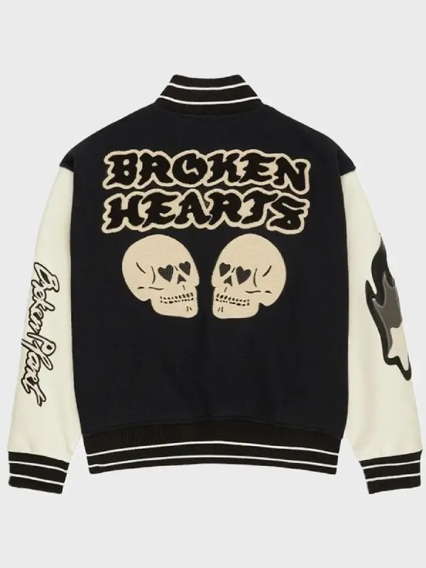 Buy Broken Planet Black and White Varsity Wool Jacket Broken Planet Varsity Jacket