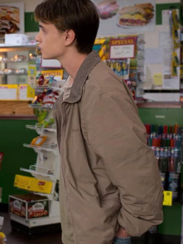 Eli Movie Y2K 2024 Jaeden Martell Brown Cotton Jacket Y2K 2024 Jaeden Martell Cotton Jacket