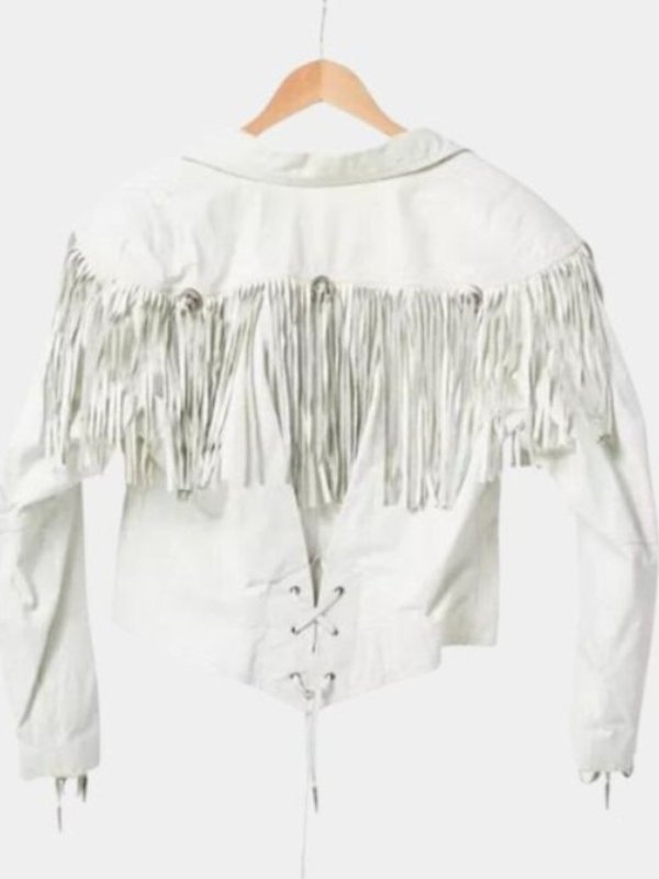 Sharon Stevens Film Ordinary Angels 2024 Hilary Swank White Fringed Sharon Stevens Film Ordinary Angels 2024 Hilary Swank White Jacket