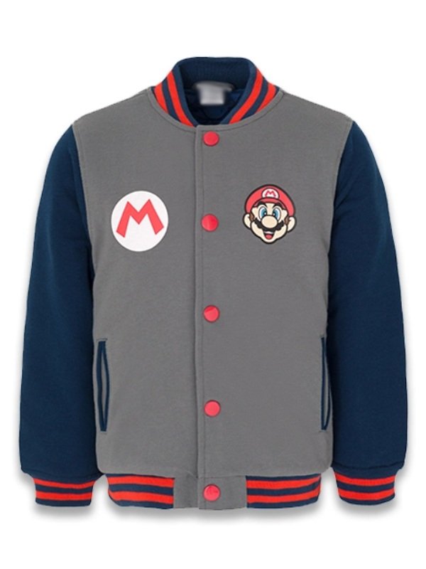 Super Mario Varsity Jacket Super Mario Varsity Wool Jacket For Men And Women