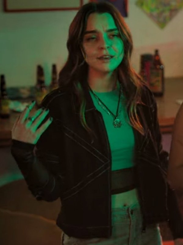 The Accident 2024 Macarena Garcia Black Jacket Lucia Lobo TV Series The Accident 2024 Macarena Garcia Black Jacket