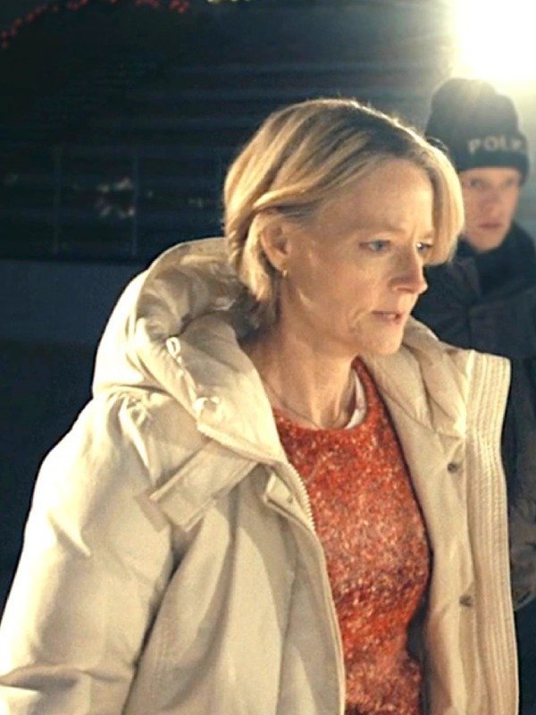 True Detective S4 Jodie Foster White Jacket True Detective S4 Jodie Foster White Puffer Jacket