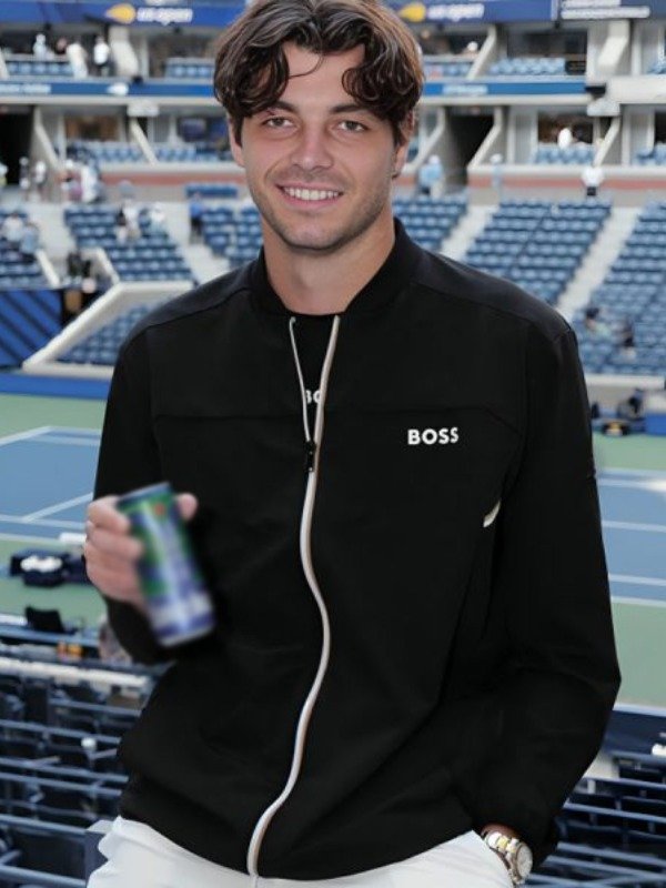 US Open Tennis Championships Taylor Fritz Jacket Taylor Fritz US Open Tennis Championships Zip-Up Black Jacket