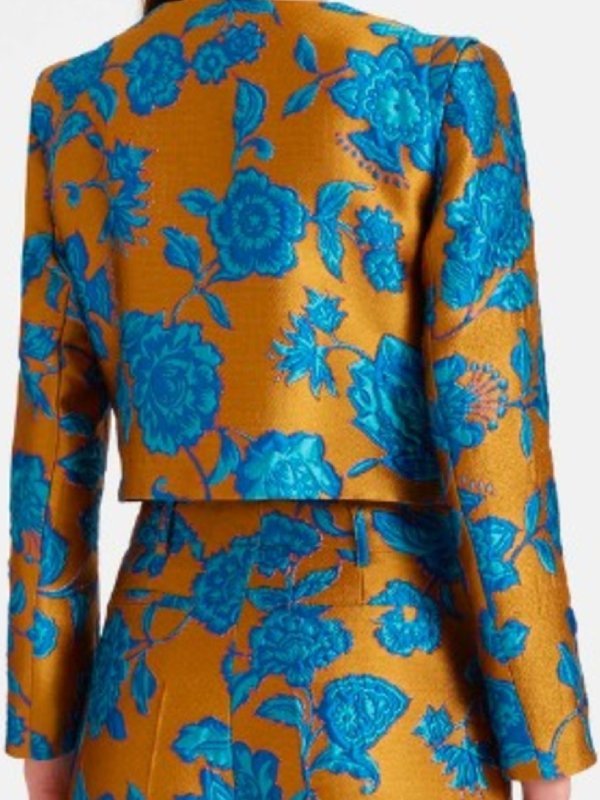 Carrie Preston TV Series Elsbeth S02 Elsbeth Tascioni Floral Cropped Jacket Elsbeth Tascioni 2024 Floral jacket