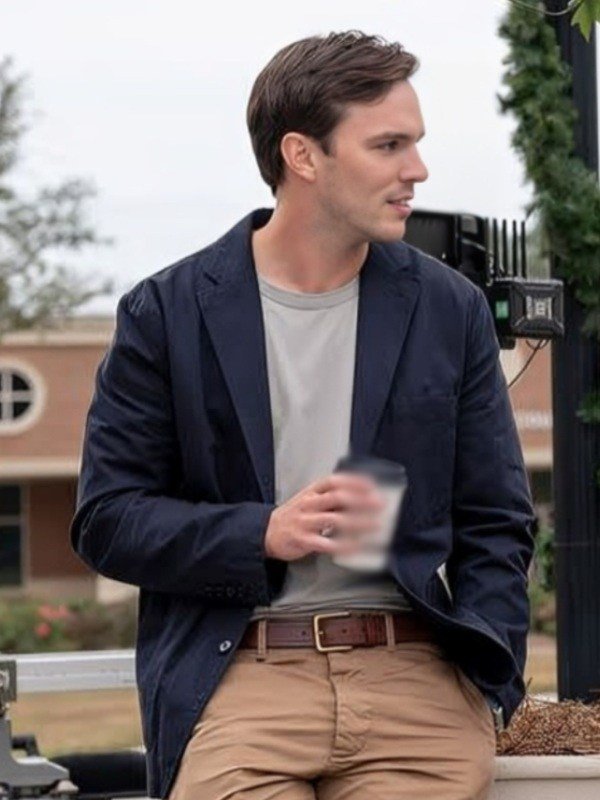 Justin Kemp Movie Juror #2 2024 Nicholas Hoult Blazer - Black Juror #2 Nicholas Hoult Black Blazer