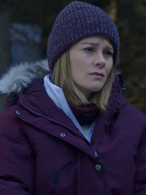 Kim Matula The Finnish Line 2024 Fur Hooded Jacket Kim Matula The Finnish Line 2024 Purple Fur Jacket