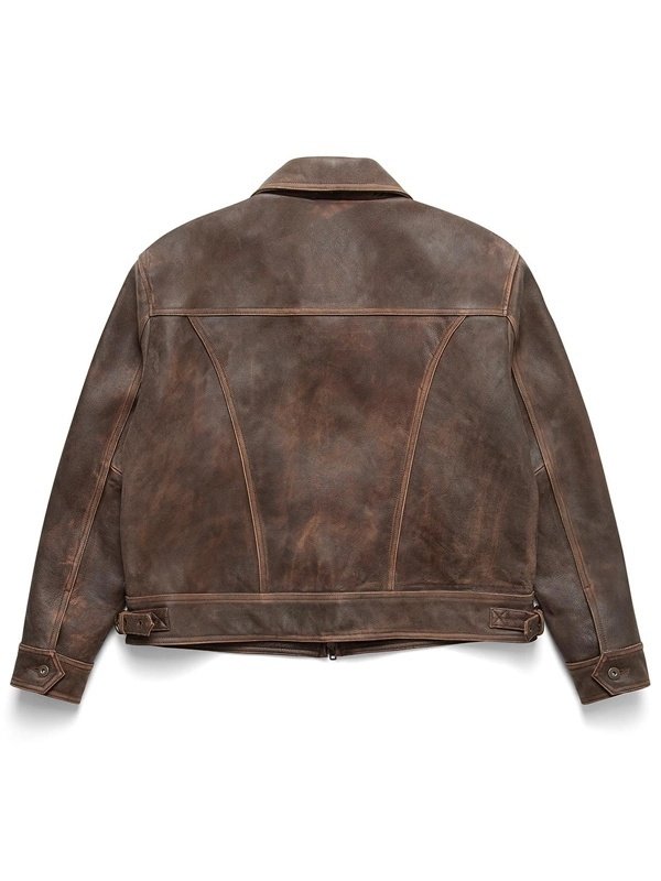 Mutimer Brown Leather Jacket on Sale Mutimer Brown Leather Jacket