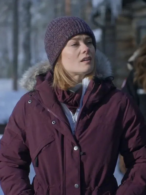 The Finnish Line Kim Matula Purple Hooded Jacket Kim Matula The Finnish Line 2024 Fur Hooded Jacket
